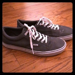 Vans charcoal gray low top shoes